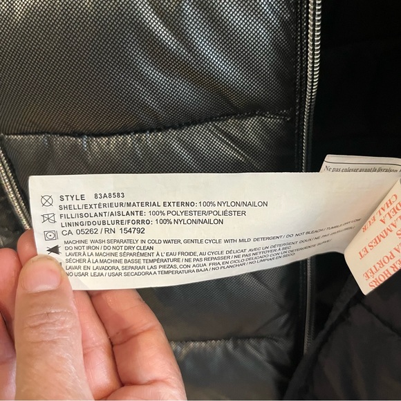 Puffer Jacket Women’s Lightweight Hooded Zip up Size Small in Silver Gray - Picture 11 of 11